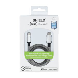 TYPE-C CABLE TO LIGHTNING 1M SS SHIELD TYPE-C CABLE TO LIGHTNING 1M SS SHIELD